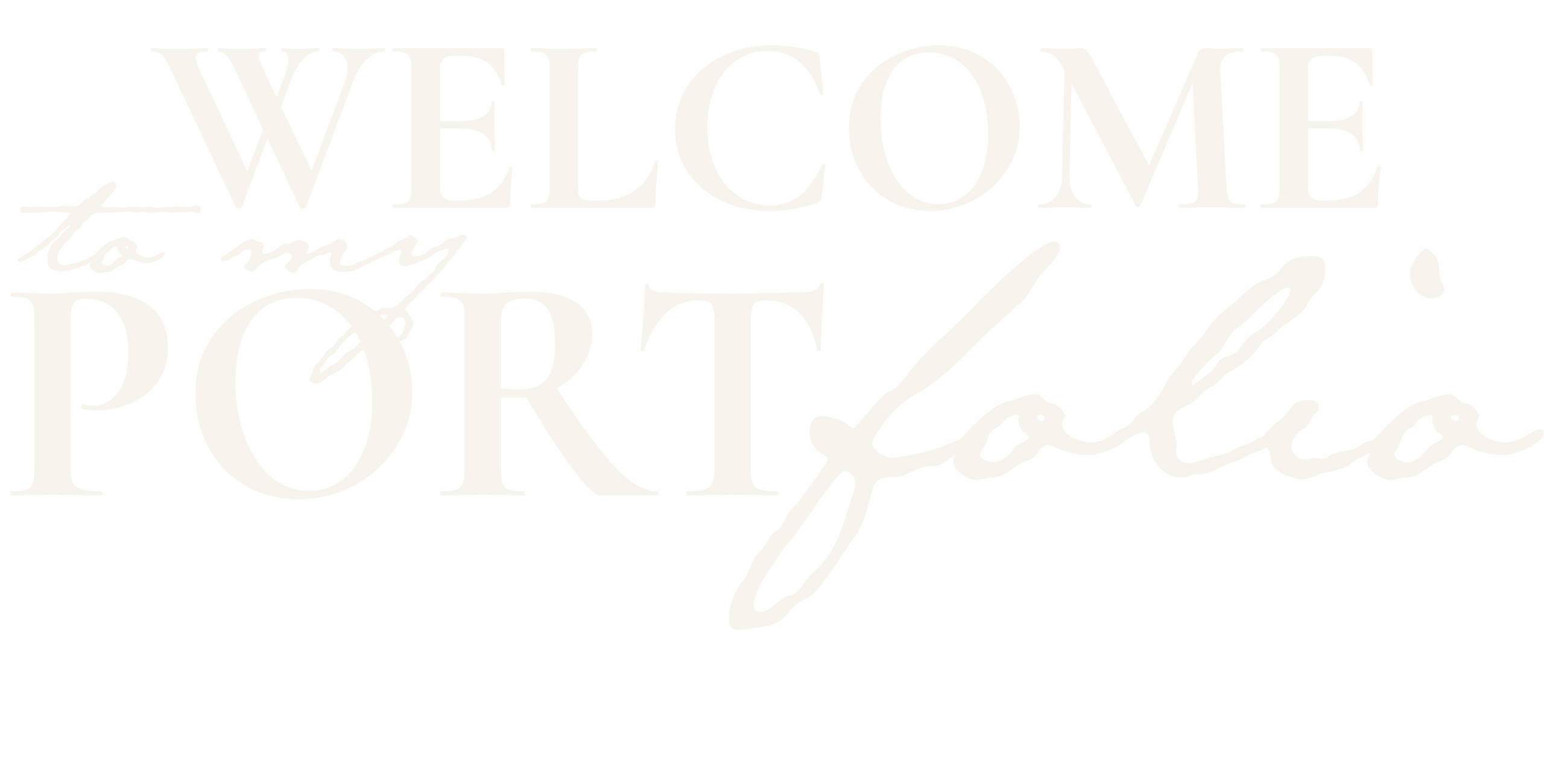 texte welcome to my portfolio